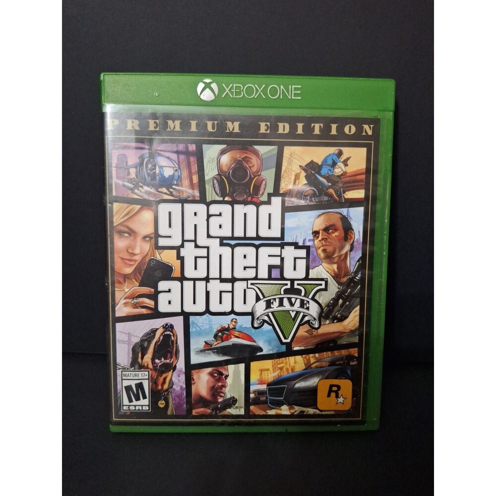 Grand Theft Auto V PREMIUM EDITION - Xbox One Manual With Map No Scratches